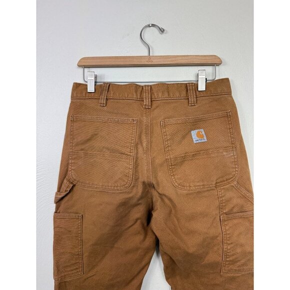 Carhartt Mens BN3334-M Rugged Duck Double Coyote Utility PantsSize 32X30 Grunge - Picture 8 of 16